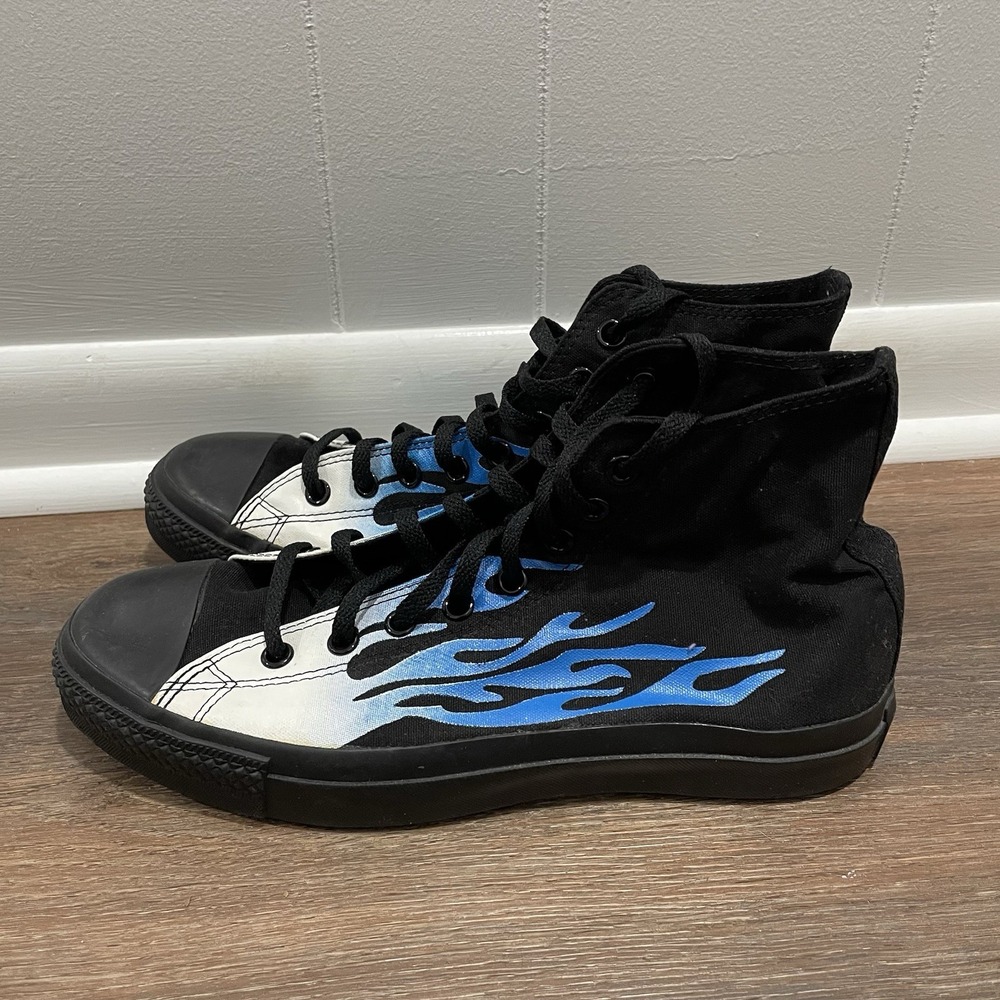 Converse All Star Aged IGNT Hi Sneakers Blue Flame‎ Men Sz 10 Casual Y2K Skater - Picture 3 of 9